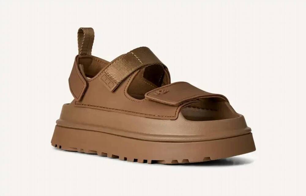 NEW UGG women's goldenglow sandals in bison brown